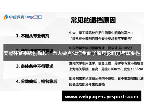美冠杯赛事级别解读:五大要点让你全面了解其影响力与重要性 美冠杯赛事级别解读:五大要点让你全面了解其影响力与重要性